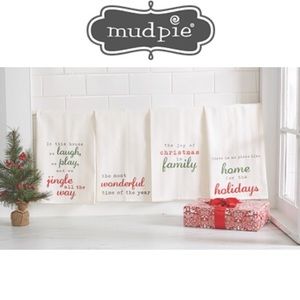 Mud Pie Christmas Sentiments Dish Towel